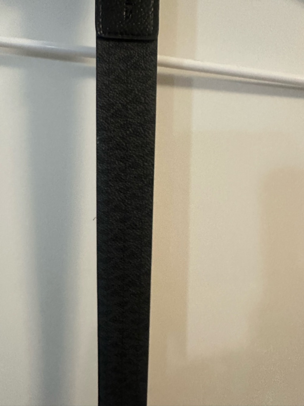 Michael Kors Black Textured Leather Belt